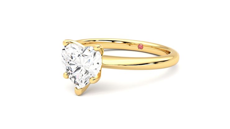 Taylor & Hart Grace Heart Engagement Ring 360 degree image 25