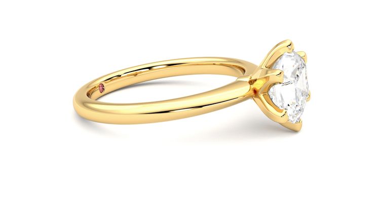 Taylor & Hart Grace Hexagonal Engagement Ring 360 degree image 8