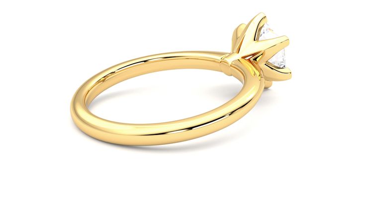 Taylor & Hart Grace Hexagonal Engagement Ring 360 degree image 12