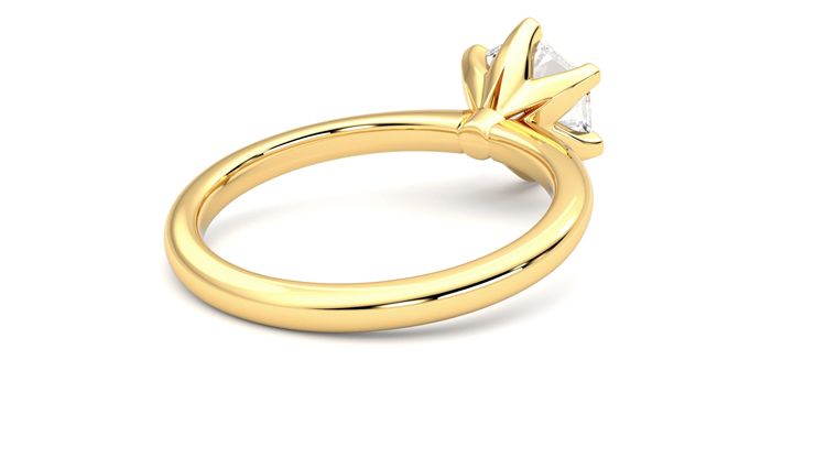 Taylor & Hart Grace Hexagonal Engagement Ring 360 degree image 13