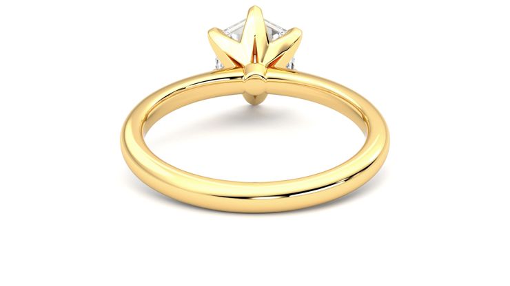 Taylor & Hart Grace Hexagonal Engagement Ring 360 degree image 15