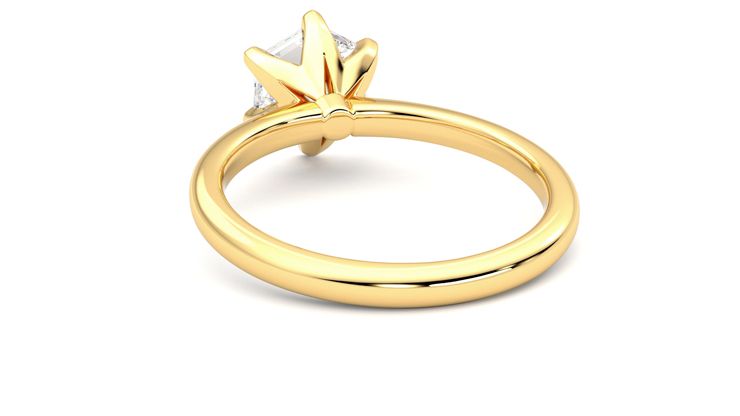 Taylor & Hart Grace Hexagonal Engagement Ring 360 degree image 16