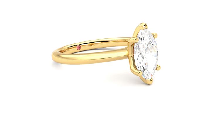 Taylor & Hart Grace Marquise Engagement Ring 360 degree image 6