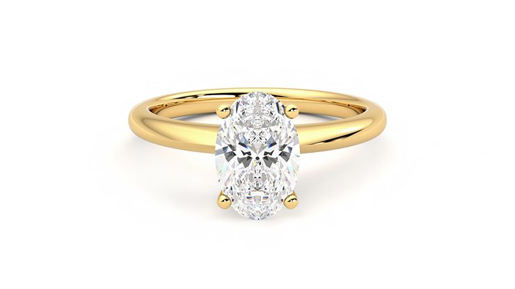 Taylor & Hart Grace Oval Engagement Ring 360 degree image 0