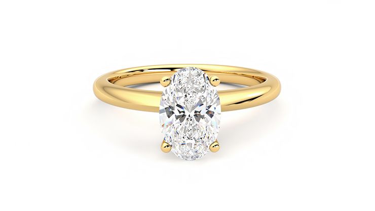 Taylor & Hart Grace Oval Engagement Ring 360 degree image 1