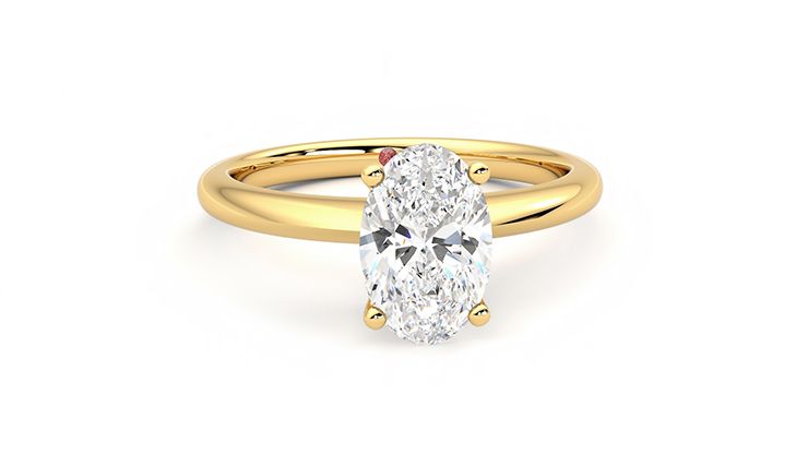 Taylor & Hart Grace Oval Engagement Ring 360 degree image 2