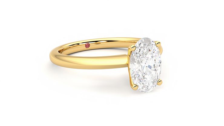 Taylor & Hart Grace Oval Engagement Ring 360 degree image 5