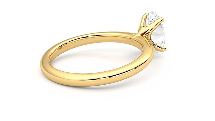 Taylor & Hart Grace Oval Engagement Ring 360 degree image 12