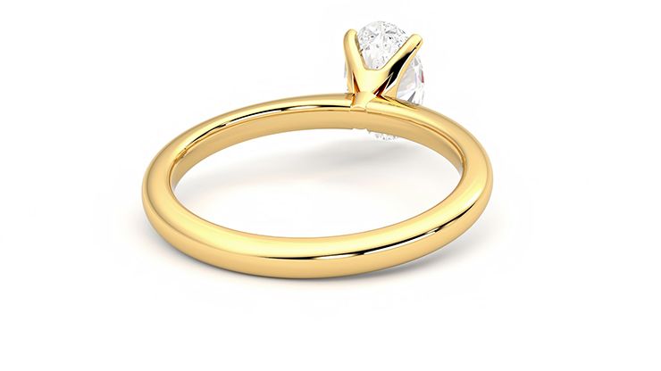 Taylor & Hart Grace Oval Engagement Ring 360 degree image 14