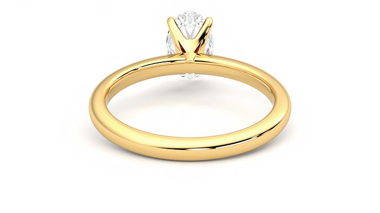 Taylor & Hart Grace Oval Engagement Ring 360 degree image 15