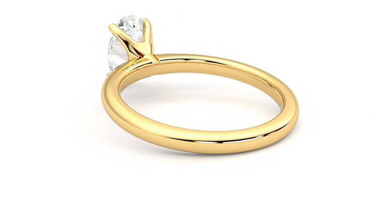Taylor & Hart Grace Oval Engagement Ring 360 degree image 17
