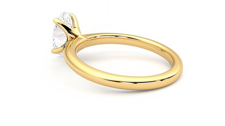 Taylor & Hart Grace Oval Engagement Ring 360 degree image 18