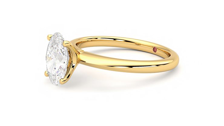 Taylor & Hart Grace Oval Engagement Ring 360 degree image 23