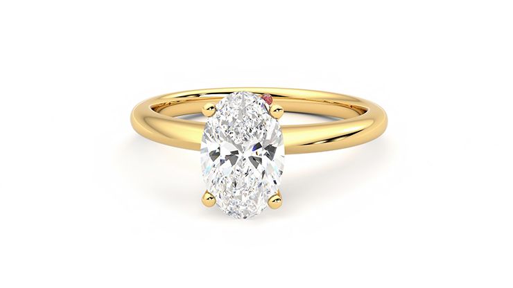 Taylor & Hart Grace Oval Engagement Ring 360 degree image 28