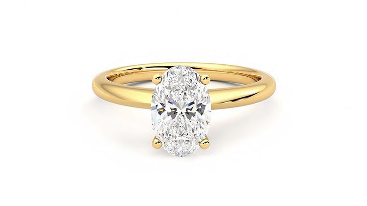 Taylor & Hart Grace Oval Engagement Ring 360 degree image 29