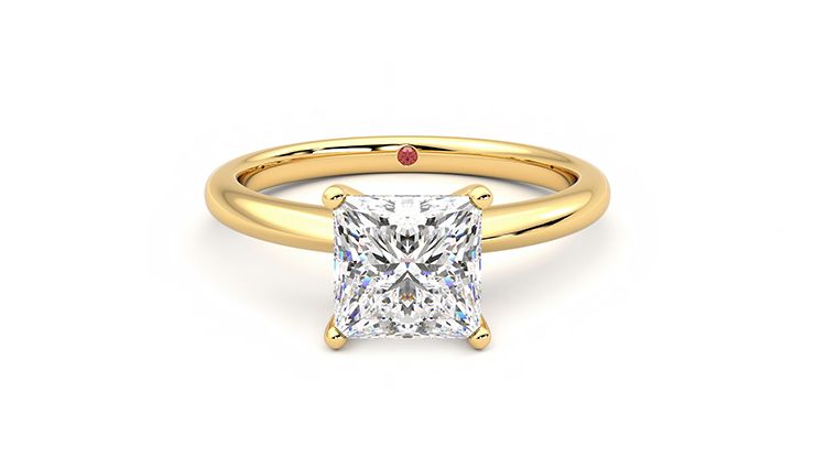 Taylor & Hart Grace Princess Engagement Ring 360 degree image 0