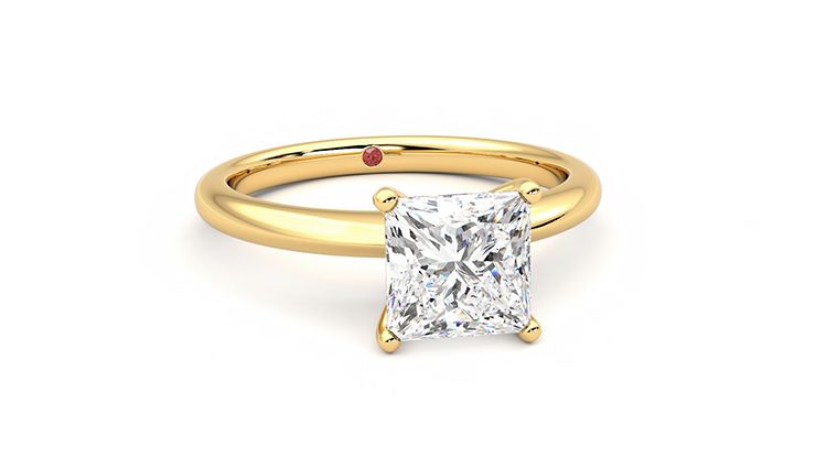 Taylor & Hart Grace Princess Engagement Ring 360 degree image 3