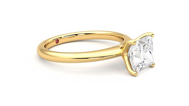 Taylor & Hart Grace Princess Engagement Ring 360 degree image 7