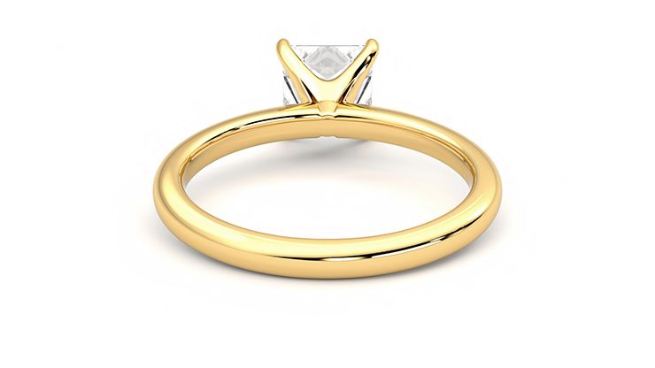 Taylor & Hart Grace Princess Engagement Ring 360 degree image 15
