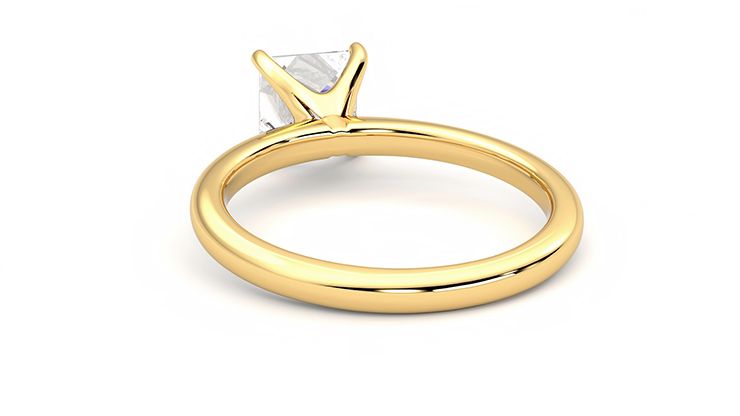 Taylor & Hart Grace Princess Engagement Ring 360 degree image 16