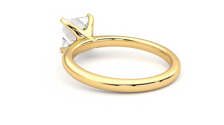 Taylor & Hart Grace Princess Engagement Ring 360 degree image 17