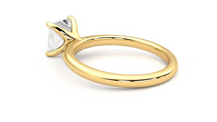 Taylor & Hart Grace Princess Engagement Ring 360 degree image 18