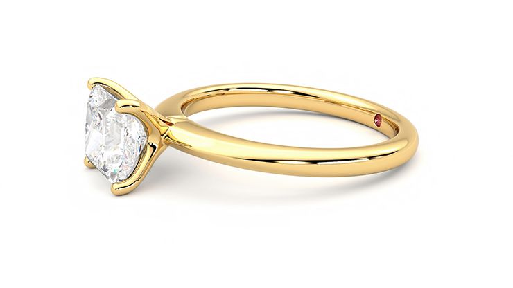 Taylor & Hart Grace Princess Engagement Ring 360 degree image 22