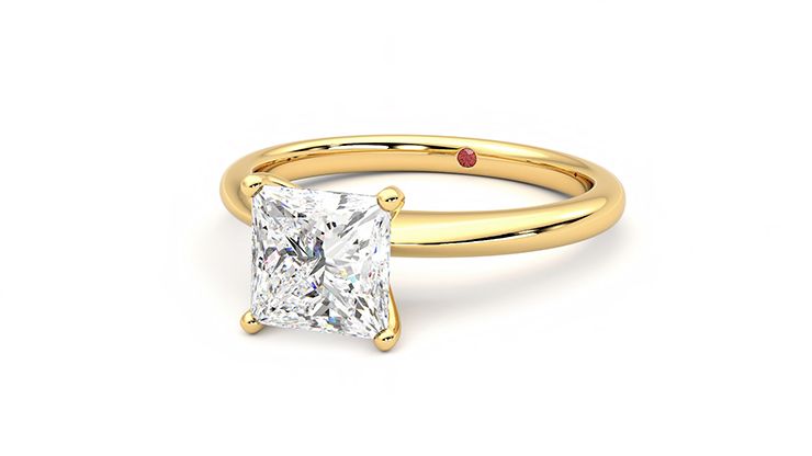 Taylor & Hart Grace Princess Engagement Ring 360 degree image 26