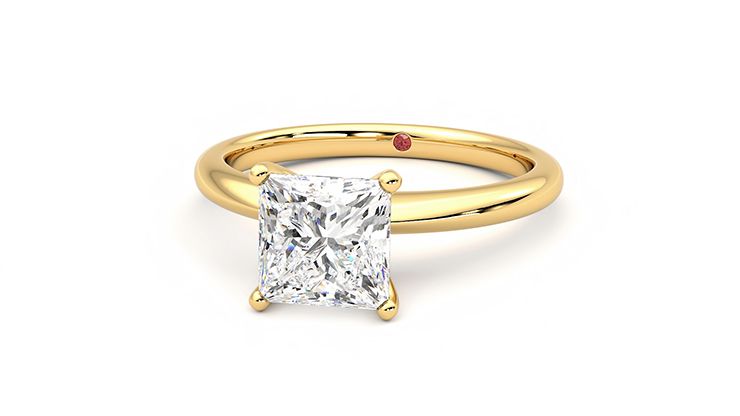 Taylor & Hart Grace Princess Engagement Ring 360 degree image 27