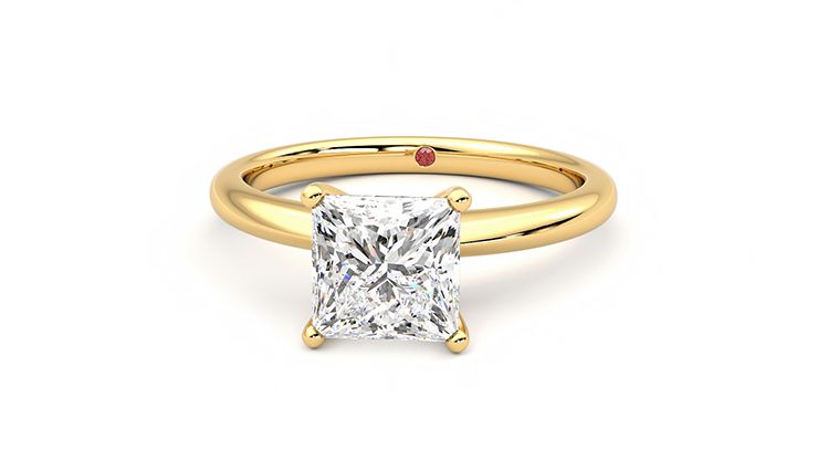 Taylor & Hart Grace Princess Engagement Ring 360 degree image 28