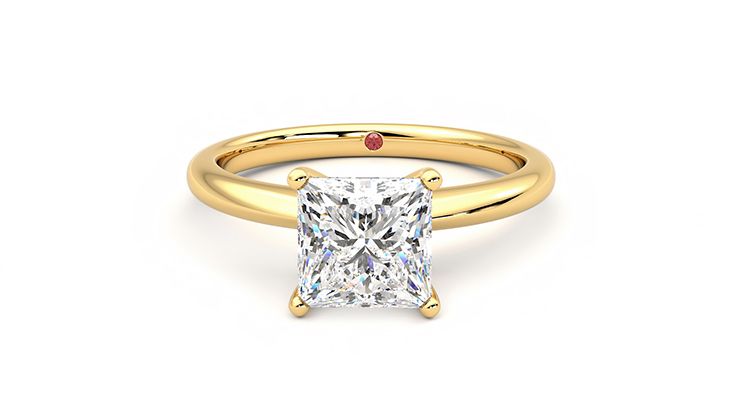 Taylor & Hart Grace Princess Engagement Ring 360 degree image 29