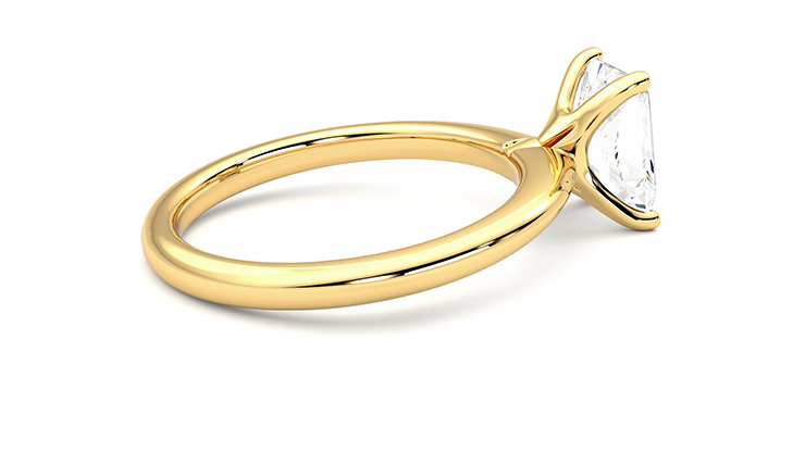 Taylor & Hart Grace Radiant Engagement Ring 360 degree image 11