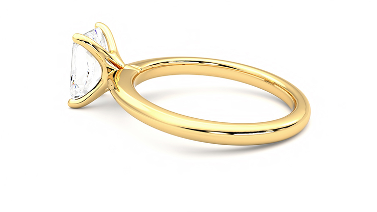 Taylor & Hart Grace Radiant Engagement Ring 360 degree image 19