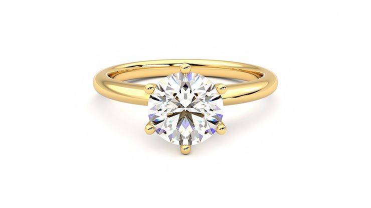Taylor & Hart Grace Round Engagement Ring 360 degree image 0