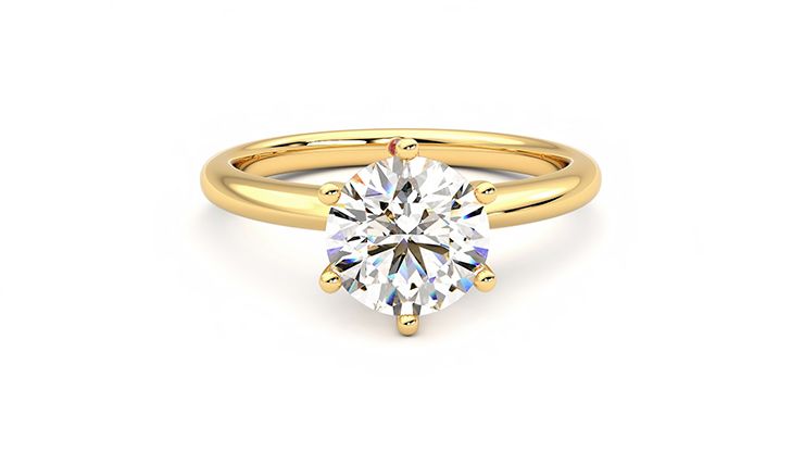 Taylor & Hart Grace Round Engagement Ring 360 degree image 1