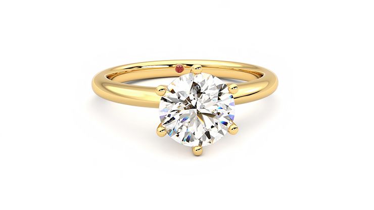 Taylor & Hart Grace Round Engagement Ring 360 degree image 2