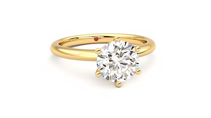 Taylor & Hart Grace Round Engagement Ring 360 degree image 3