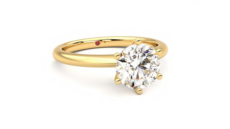 Taylor & Hart Grace Round Engagement Ring 360 degree image 4