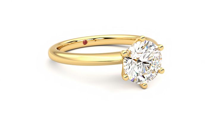 Taylor & Hart Grace Round Engagement Ring 360 degree image 5