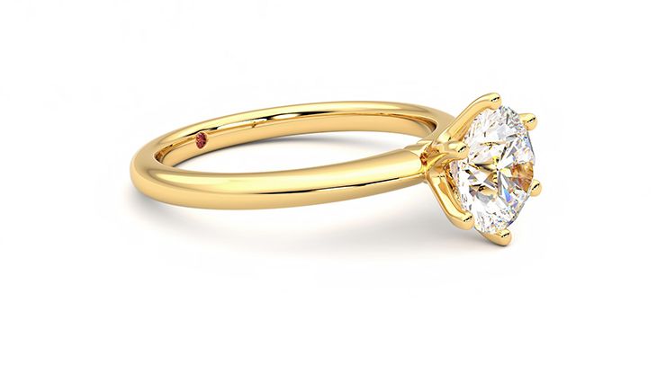 Taylor & Hart Grace Round Engagement Ring 360 degree image 7