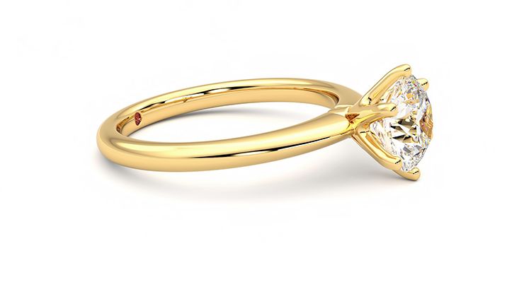 Taylor & Hart Grace Round Engagement Ring 360 degree image 8