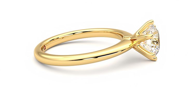 Taylor & Hart Grace Round Engagement Ring 360 degree image 9