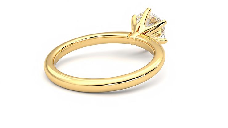 Taylor & Hart Grace Round Engagement Ring 360 degree image 13