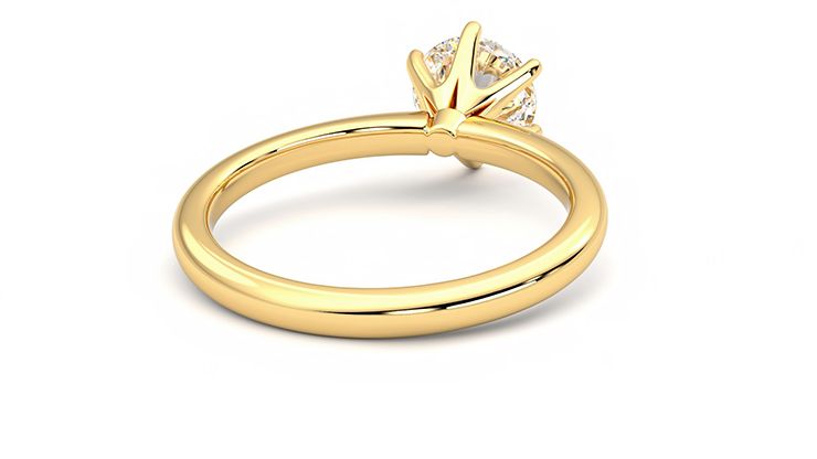 Taylor & Hart Grace Round Engagement Ring 360 degree image 14