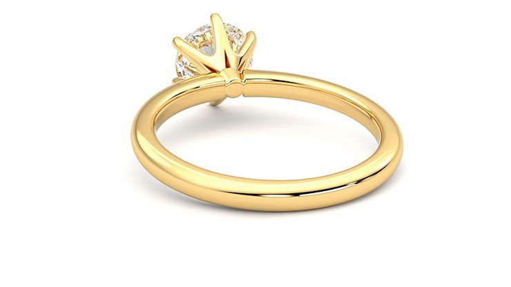 Taylor & Hart Grace Round Engagement Ring 360 degree image 16