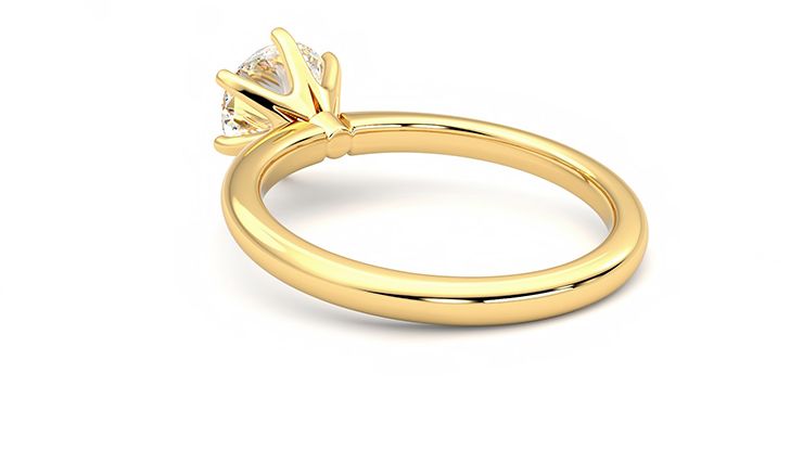 Taylor & Hart Grace Round Engagement Ring 360 degree image 17