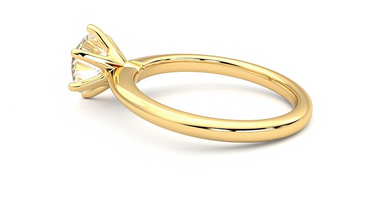 Taylor & Hart Grace Round Engagement Ring 360 degree image 19