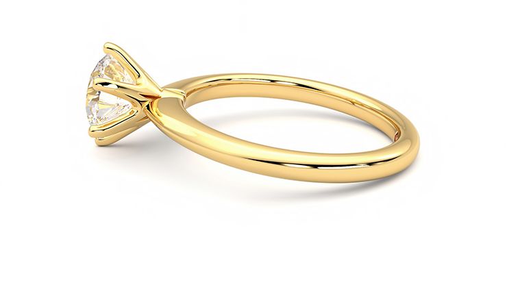 Taylor & Hart Grace Round Engagement Ring 360 degree image 20