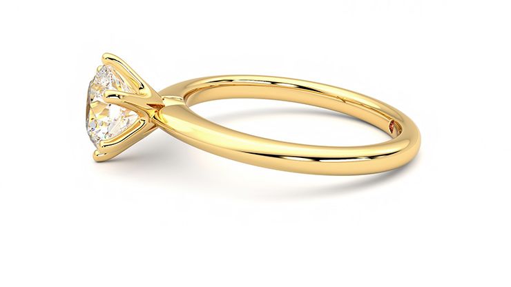 Taylor & Hart Grace Round Engagement Ring 360 degree image 21