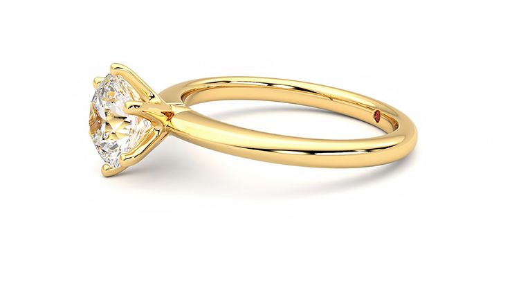 Taylor & Hart Grace Round Engagement Ring 360 degree image 22
